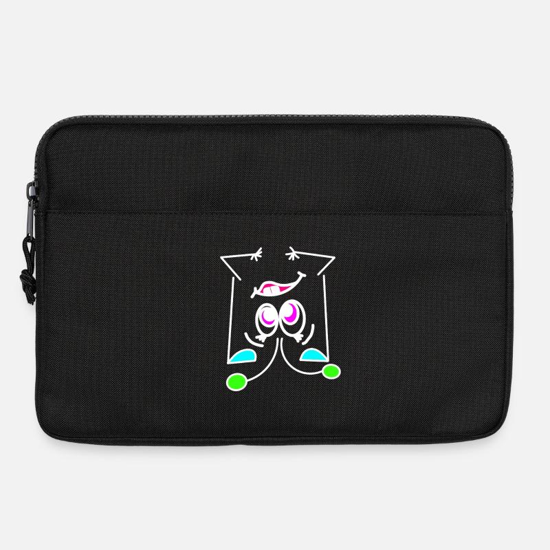 Neon Mood Flip - The Turning Face - Laptop bag 13" - black