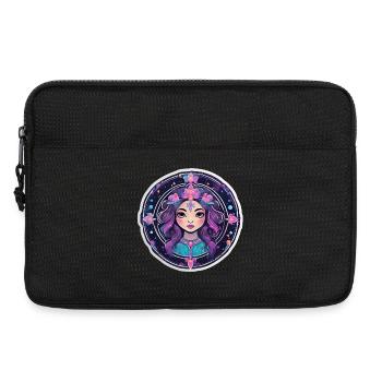 Florale Astralfrau - Laptoptasche 13" - Schwarz - Vorne
