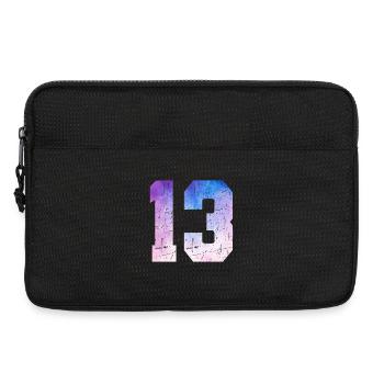 Ausgabe 13 – 13. Jubiläumsgeschenk - Laptoptasche 13" - Schwarz - Vorne