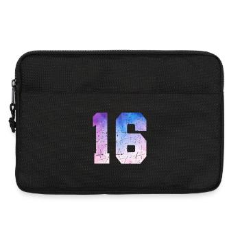 Ausgabe 16 – 16. Jubiläumsgeschenk - Laptoptasche 13" - Schwarz - Vorne