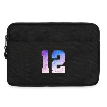 Ausgabe 12 – 12. Jubiläumsgeschenk - Laptoptasche 13" - Schwarz - Vorne