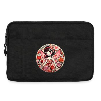 Fée de la Saint-Valentin Fleur - Sacoche pour ordinateur portable 13 pouces - noir - Devant