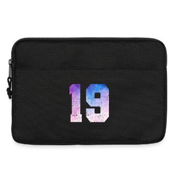 Ausgabe 19 – 19. Jubiläumsgeschenk - Laptoptasche 13" - Schwarz - Vorne