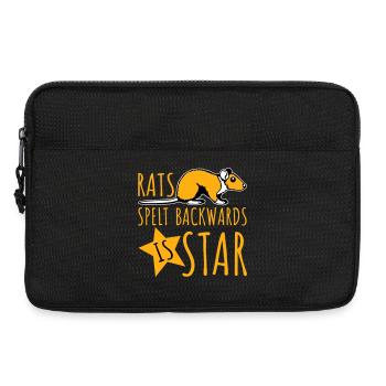 Rats Spelt Backwards Is Star Lustiger Ratte Spruch - Laptop bag 13" - black - Front