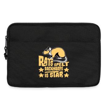 Rats Spelt Backwards Is Star Lustiger Ratte Spruch - Laptop bag 13" - black - Front