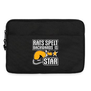 Rats Spelt Backwards Is Star Lustiger Ratte Spruch - Laptop bag 13" - black - Front