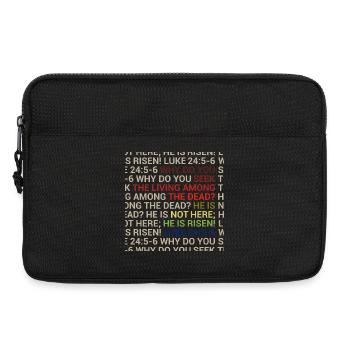 He is Risen - Laptop bag 13" - black - Front