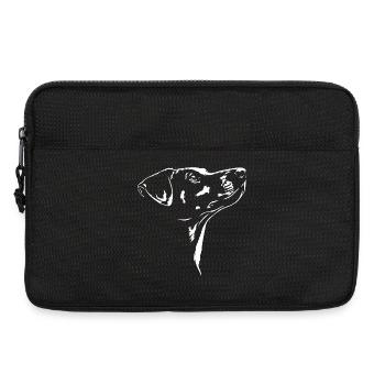 German Pinscher Silhouette Dog Dog Wilsigns - Laptop bag 13" - black - Front