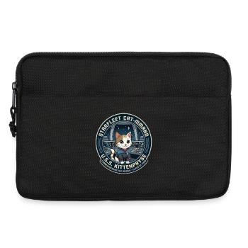 Kitty Captain Kittenpryse - Laptoptasche 13" - Schwarz - Vorne