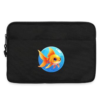 Poisson rouge - Sacoche pour ordinateur portable 13 pouces - noir - Devant
