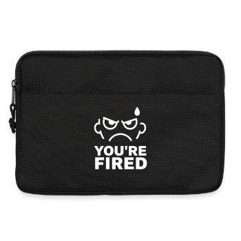 Visage en colère viré - Sacoche pour ordinateur portable 13 pouces - noir - Devant