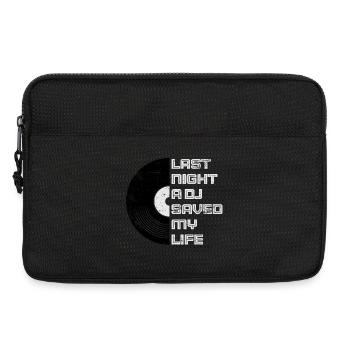 Last night a dj saved my life - Laptop bag 13" - black - Front