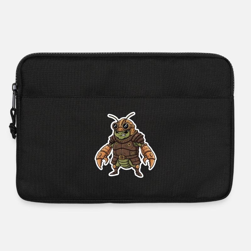 Steampunk Warrior Armored Praying Mantis - Laptop bag 13" - black