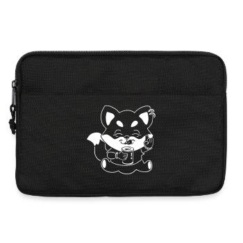 Renard métallique avec canette - Sacoche pour ordinateur portable 13 pouces - noir - Devant