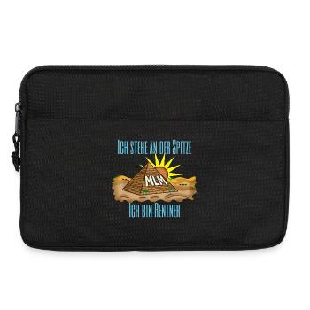 Rentner an der ponzi pyramiden Spitze. - Laptoptasche 13" - Schwarz - Vorne