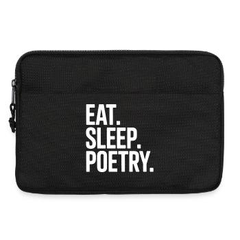 Erreur de frappe de poésie Eat Sleep - Sacoche pour ordinateur portable 13 pouces - noir - Devant
