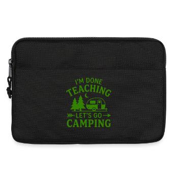 T-Shirt Pensionierter Lehrer-Campingkarawane - Laptoptasche 13" - Schwarz - Vorne