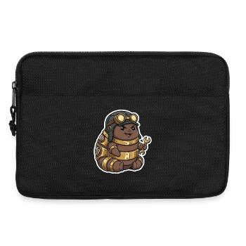Steampunk Engineer Engineer Brass Crawler - Laptop bag 13" - black - Front