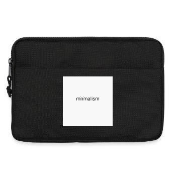 Minimalism – Less is More Design - Laptop bag 13" - black - Front