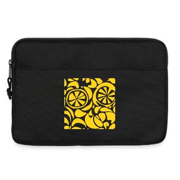 Lemon Pattern Shirt Cute Summer Fruit Aesthetic - Laptoptasche 13" - Schwarz - Vorne
