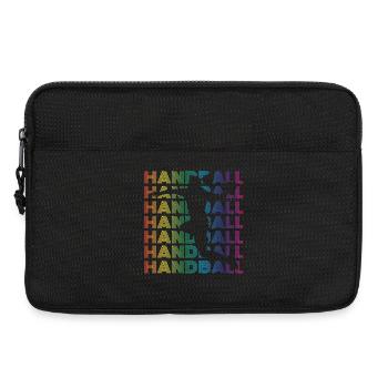 Joueur de handball - Sacoche pour ordinateur portable 13 pouces - noir - Devant