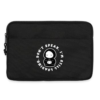 Café Ich lade immer noch Manga - Laptoptasche 13" - Schwarz - Vorne