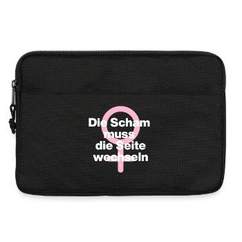 FRAUENPOWER: DIE SCHAM MUSS DIE SEITE WECHSELN ♀ - Laptoptasche 13" - Schwarz - Vorne