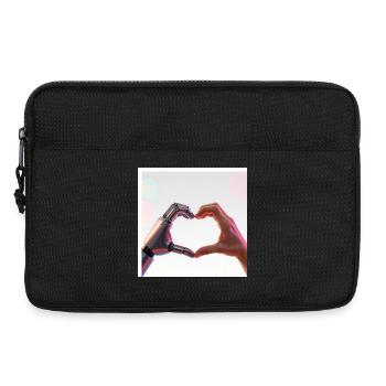 Robotic Arm Love: Humans and Tech - Laptop bag 13" - black - Front