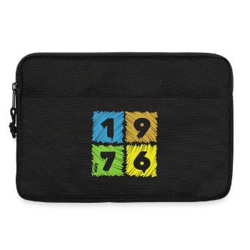 50th Birthday Colored Patches since 05/1976 - Laptop bag 13" - black - Front
