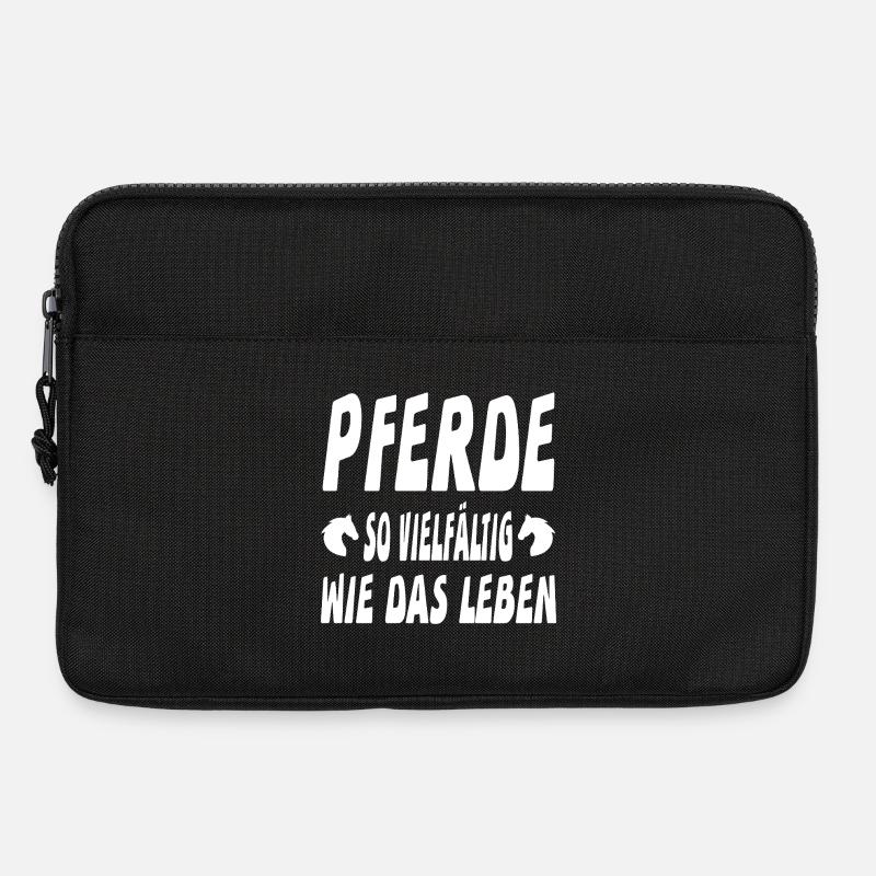 Pferde - Laptoptasche 13" - Schwarz
