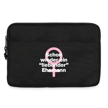 SCHON WIEDER EIN "LIEBENDER" EHEMANN! ♀️GIRL POWER - Laptoptasche 13" - Schwarz - Vorne