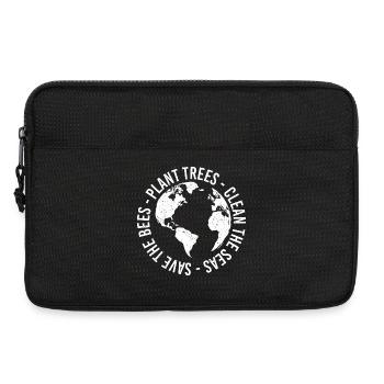 Bäume pflanzen Saubere Meere Retten Bienen - Laptoptasche 13" - Schwarz - Vorne