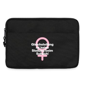 GLEICHSTELLUNG KEIN SCHACHZUG! ♀ GIRLPOWER GIRLS - Laptoptasche 13" - Schwarz - Vorne