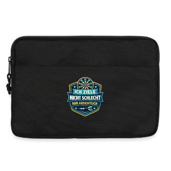 Ich ziele nicht schlecht – Absichtlich - Laptoptasche 13" - Schwarz - Vorne