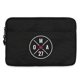Oma 27 Herz - Laptoptasche 13" - Schwarz - Vorne