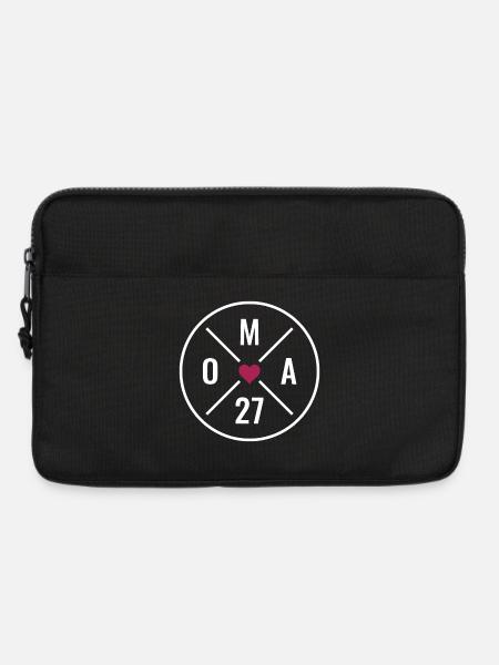 Oma 27 Herz - Laptoptasche 13" - Schwarz