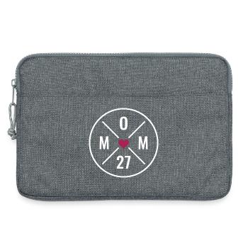 Maman 2027 Heart - Sacoche pour ordinateur portable 13 pouces - gris chiné - Devant