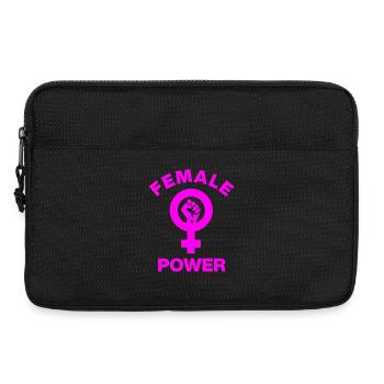 POUVOIR FÉMININ – GIRL POWER FAUST ! ♀ SŒURS FILLES - Sacoche pour ordinateur portable 13 pouces - noir - Devant