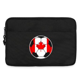 Fußball – Team Kanada - Laptoptasche 13" - Schwarz - Vorne