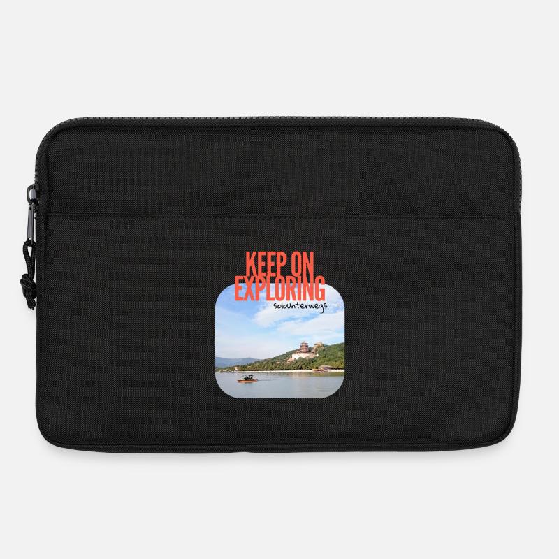 Keep on Exploring – Reise China Sommerpalast - Laptoptasche 13" - Schwarz