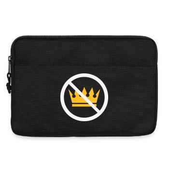 Pas de rois ! (Panneau de protestation / NEG 2C) - Sacoche pour ordinateur portable 13 pouces - noir - Devant
