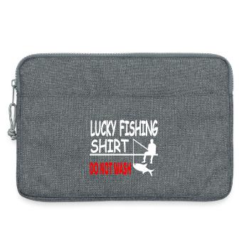 Pêche - Sacoche pour ordinateur portable 13 pouces - gris chiné - Devant