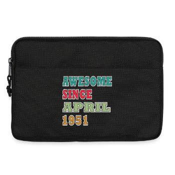 Awesome since April 1951 - Laptop bag 13" - black - Front