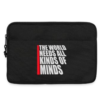 The World Needs All Kinds Of Minds Inspirierend - Laptoptasche 13" - Schwarz - Vorne