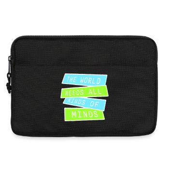 The World Needs All Kinds Of Minds Inspirierend - Laptoptasche 13" - Schwarz - Vorne