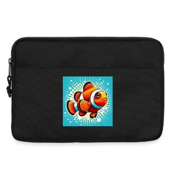Poisson-clown - Sacoche pour ordinateur portable 13 pouces - noir - Devant