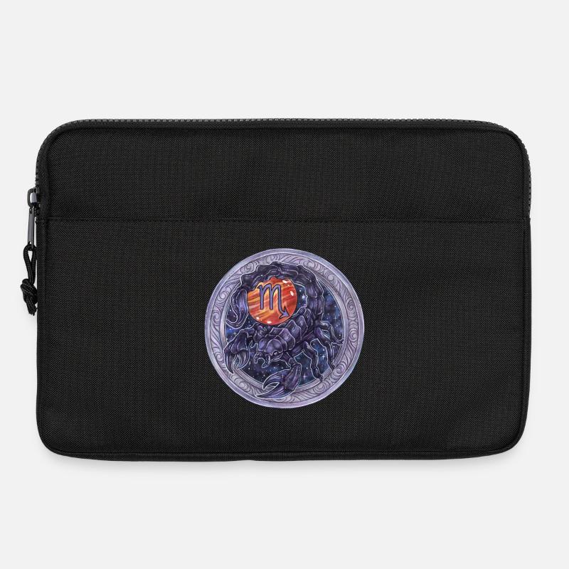Zodiac Sign Sternzeichen Skorpion Scorpio Geschenk - Laptoptasche 13" - Schwarz