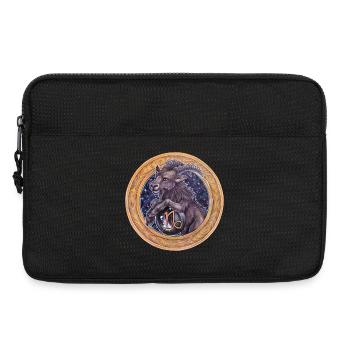 Zodiac Sign Sternzeichen Steinbock Capricorn - Laptoptasche 13" - Schwarz - Vorne