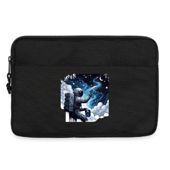 Astronaut malt die Nacht: Kreativer Weltraum Maler - Laptoptasche 13" - Schwarz - Vorne