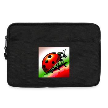 Marienkäfer - Laptoptasche 13" - Schwarz - Vorne